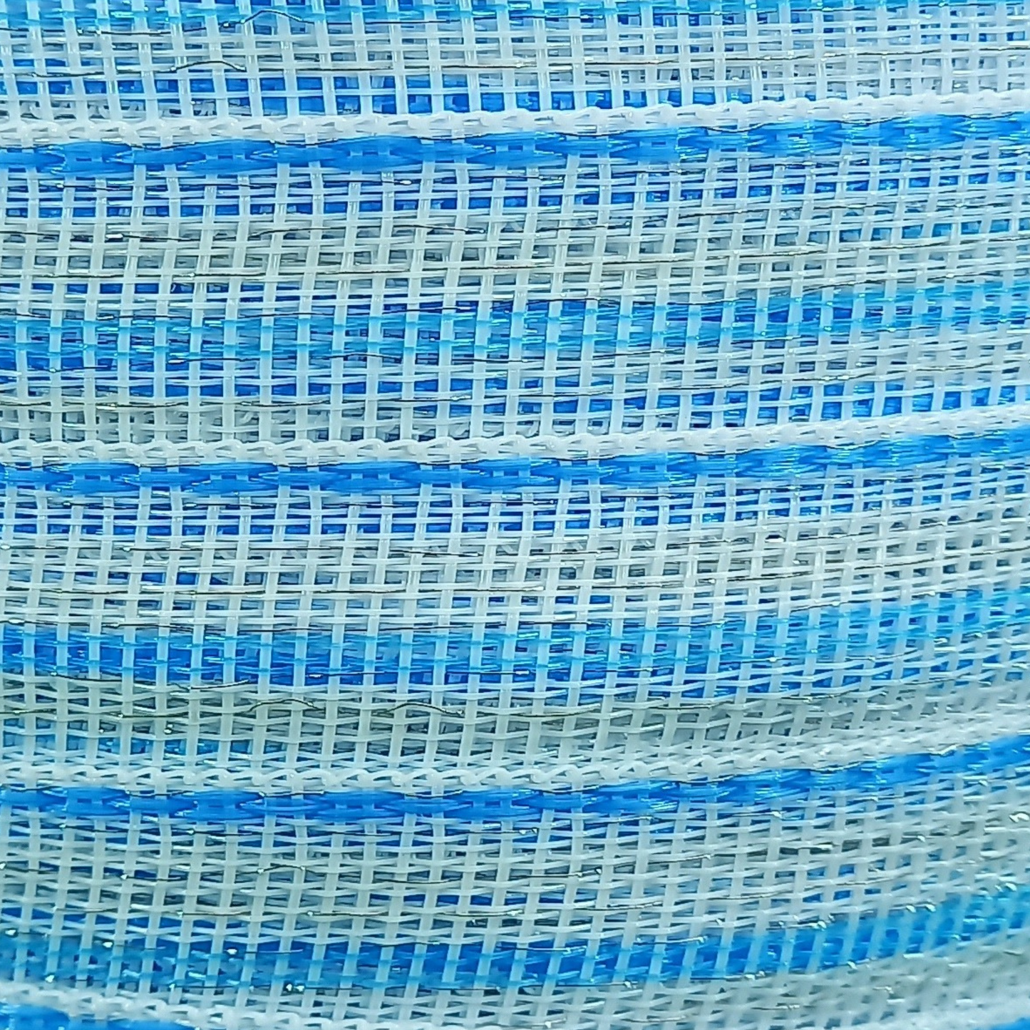 Schriklint wit-blauw 150m 40mm
