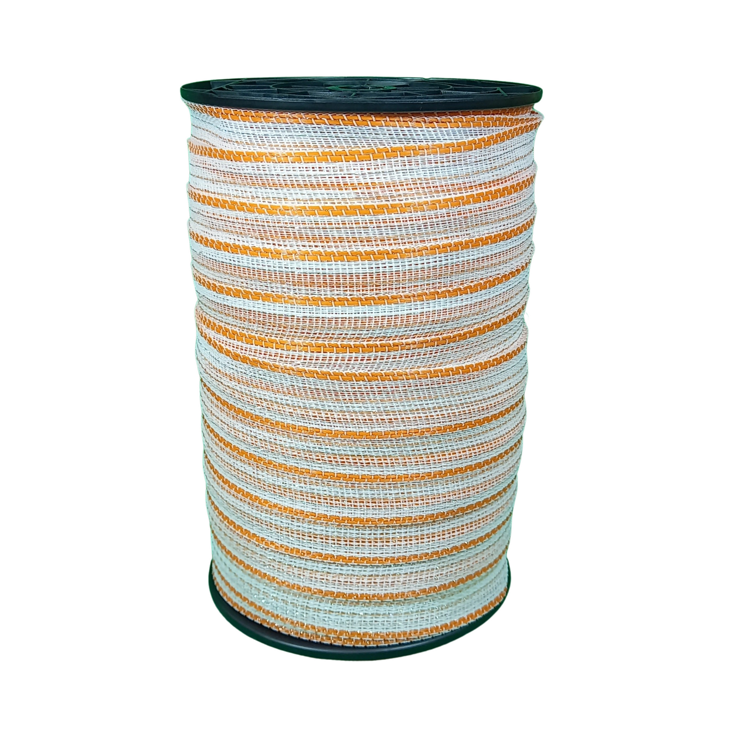 Schriklint wit-oranje 200m 40mm