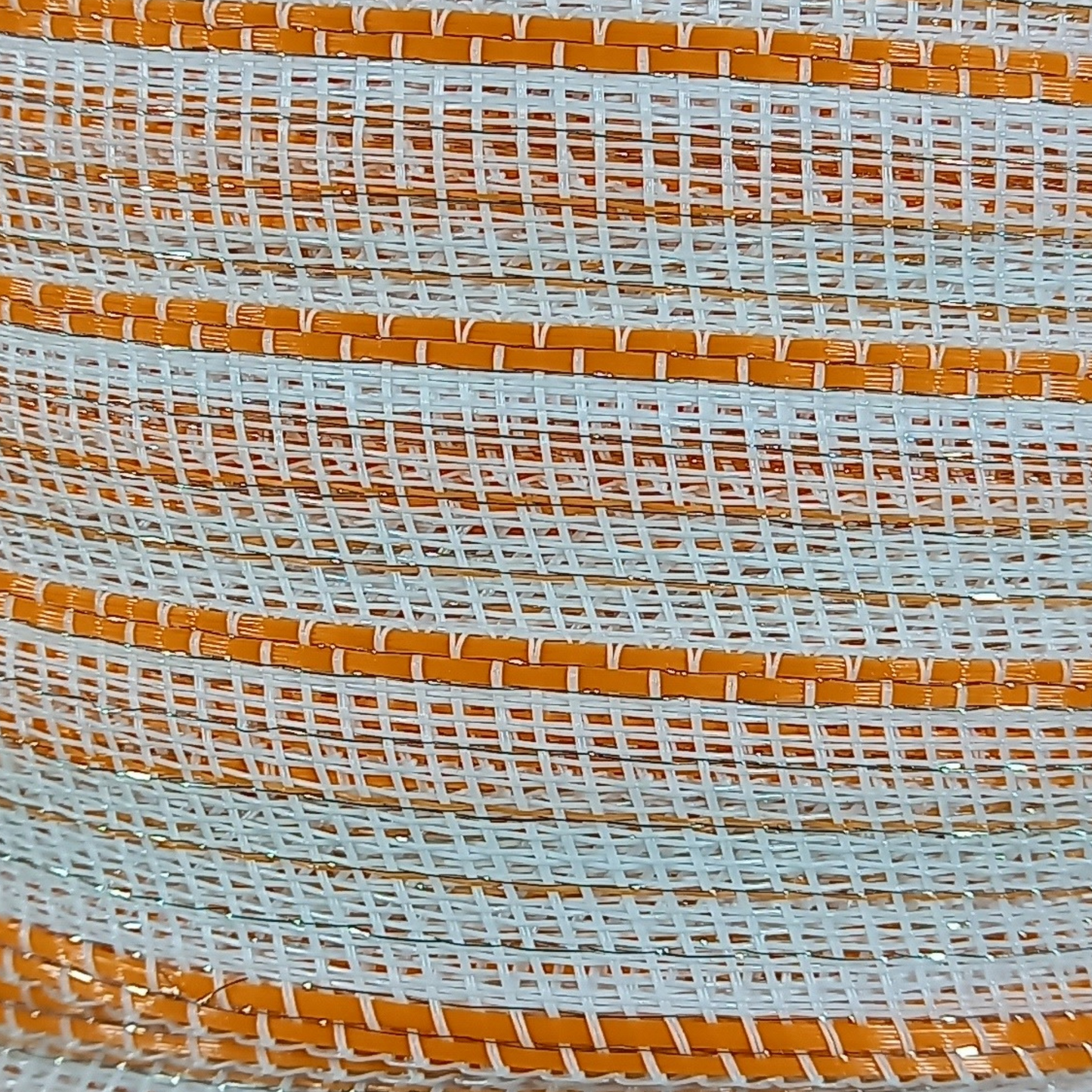 Schriklint wit-oranje 200m 40mm