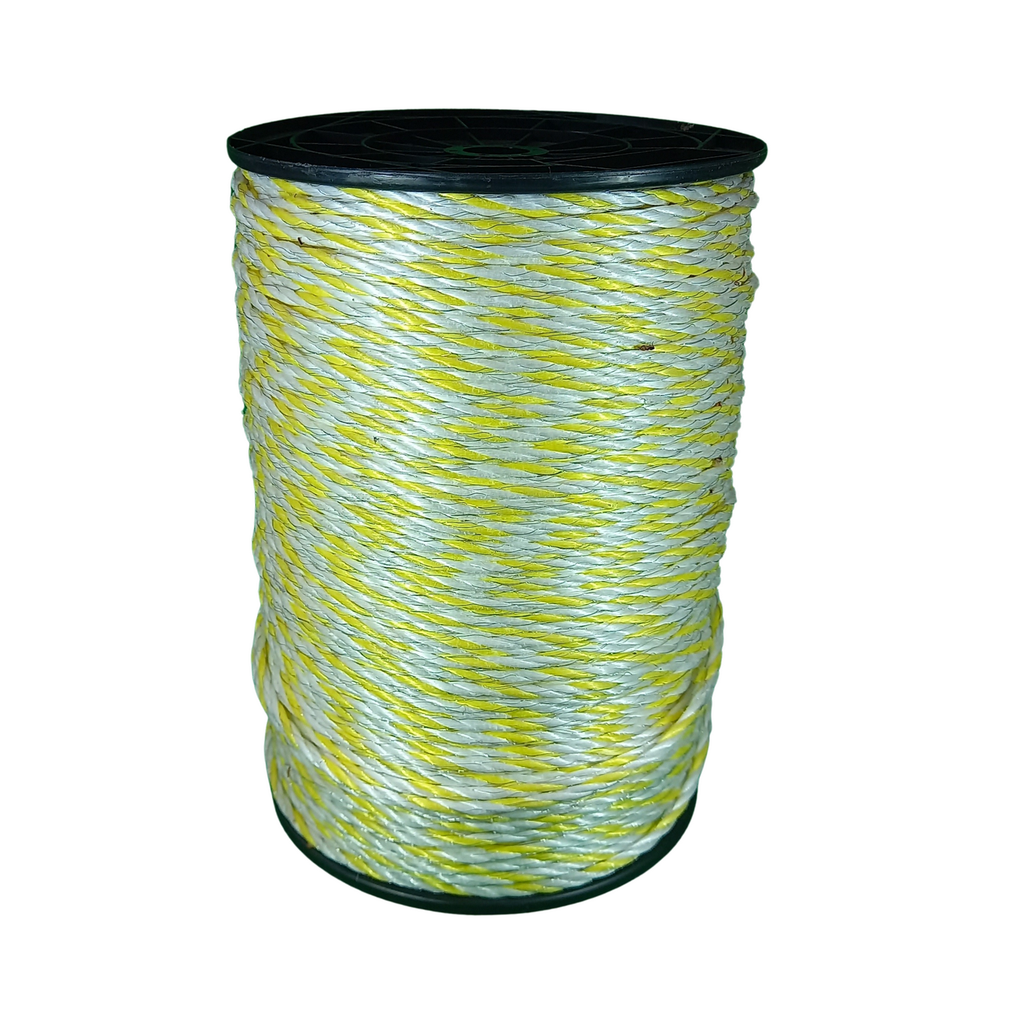 Schrikdraad geel-wit 400m 6mm