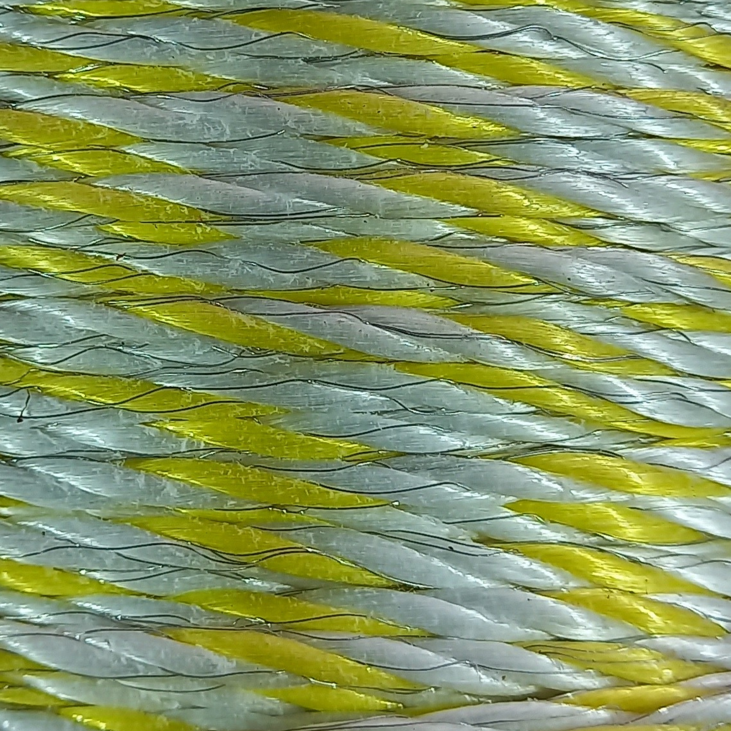 Schrikdraad geel-wit 400m 6mm