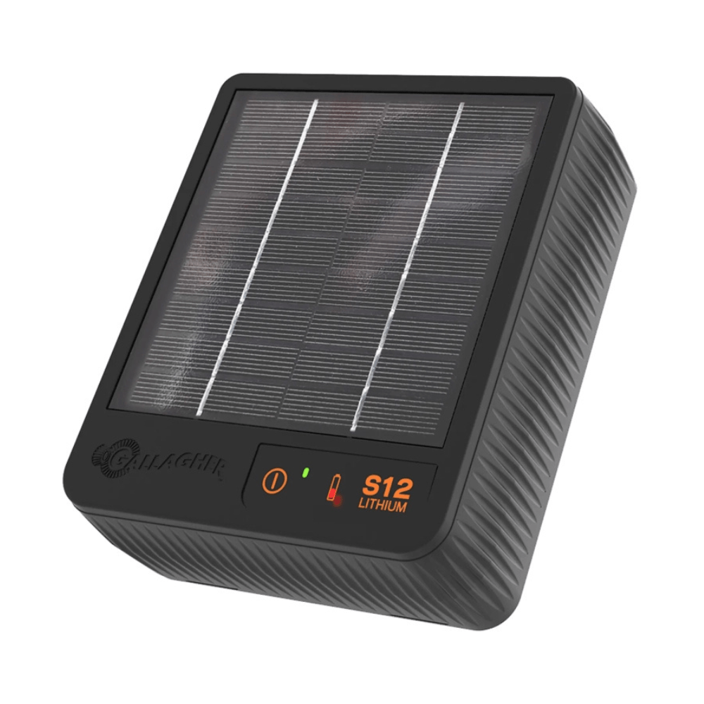 Gallagher S12 Solar schrikdraadapparaat incl. Lithium batterij (3,2 V - 6 Ah) - afrasteringsmateriaal