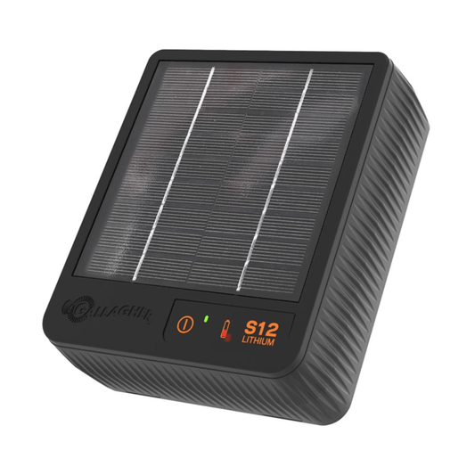 Gallagher S12 Solar schrikdraadapparaat incl. Lithium batterij (3,2 V - 6 Ah) - afrasteringsmateriaal