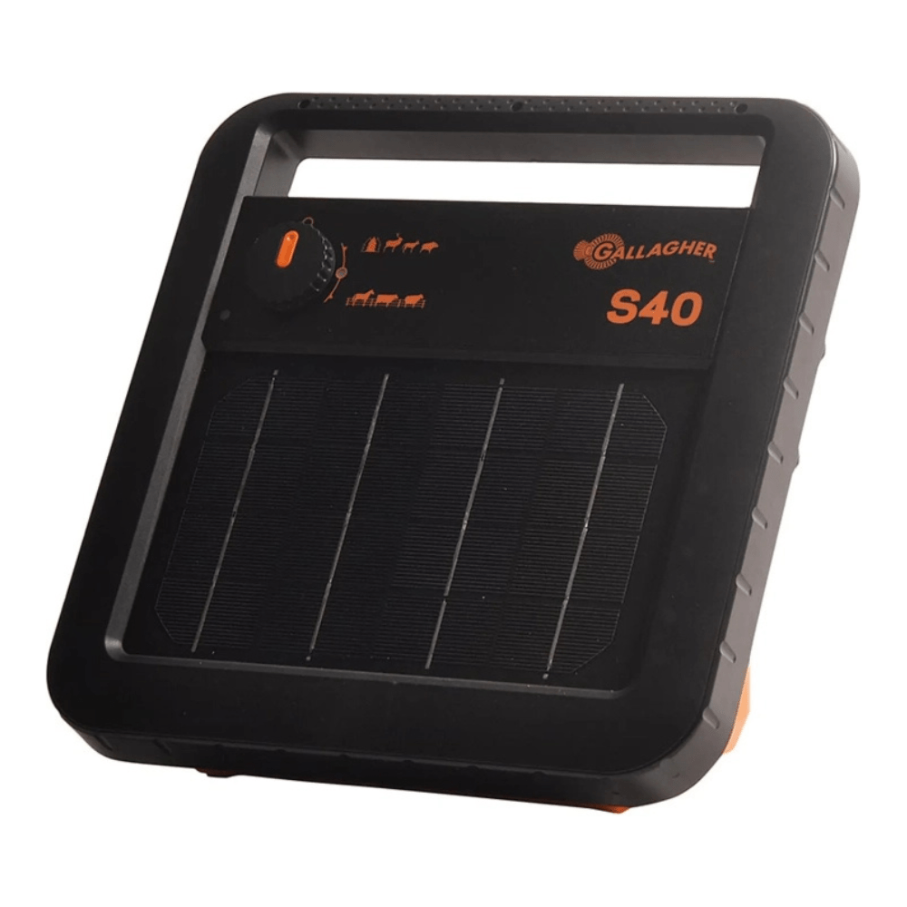 Gallagher S40 solar schrikdraadapparaat inclusief batterij (6 V - 10 Ah) - afrasteringsmateriaal