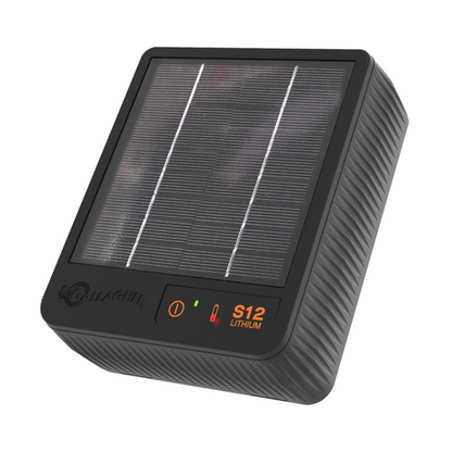 Gallagher S12 Solar schrikdraadapparaat incl. Lithium batterij (3,2 V - 6 Ah)