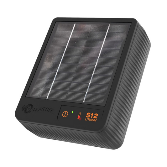 Gallagher S12 Solar schrikdraadapparaat incl. Lithium batterij (3,2 V - 6 Ah)