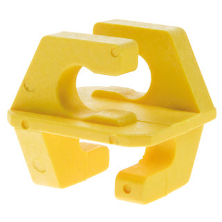 Klikisolatoren geel voor 10 mm 25 stuks