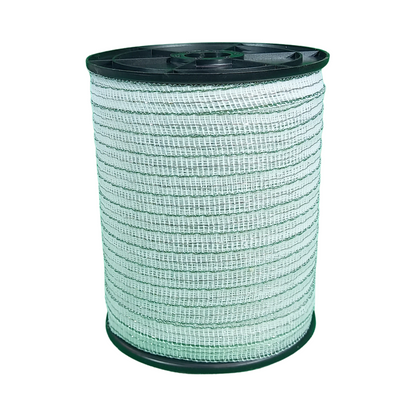 Schriklint wit-groen 200m 12,5mm