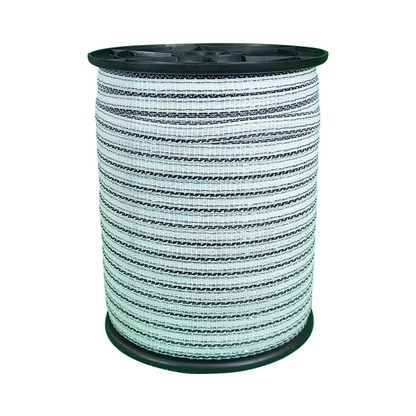 Schriklint wit-zwart 200m 10mm