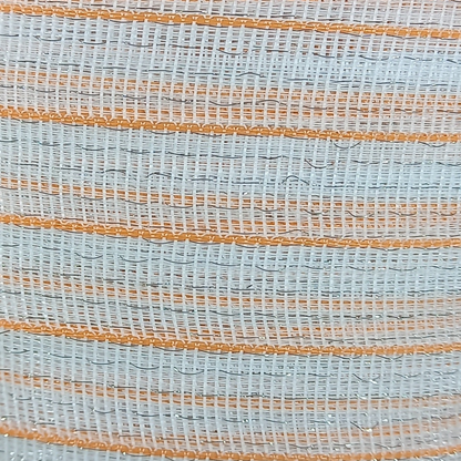 Schriklint wit-oranje 200m 40mm