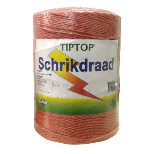 Tiptop schrikdraad oranje 1000m 3mm