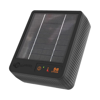Gallagher S6 Solar schrikdraadapparaat incl. Lithium batterij (3.2 V - 6 Ah)