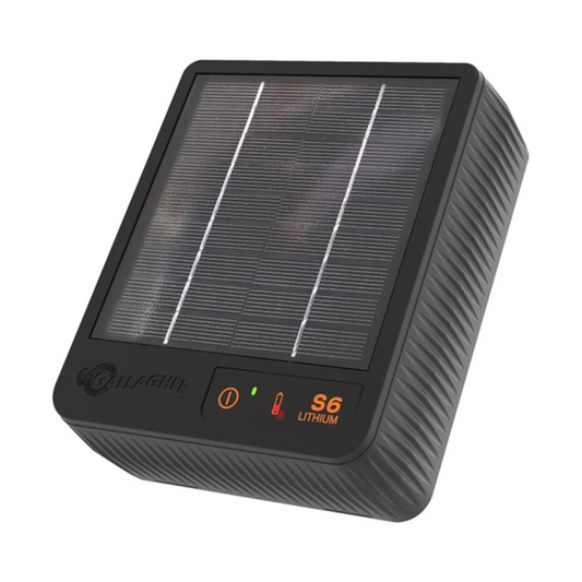 Gallagher S6 Solar schrikdraadapparaat incl. Lithium batterij (3.2 V - 6 Ah)