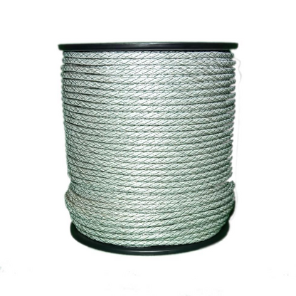 Schrikdraad wit-groen 200m 6mm
