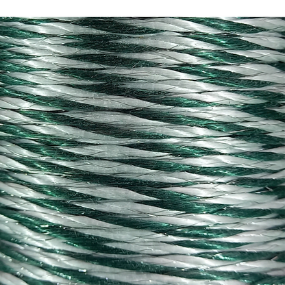 Schrikdraad groen-wit 200m 6mm