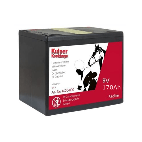 Batterij 9Volt - 170AH - afrasteringsmateriaal