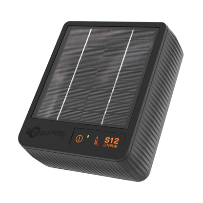 Gallagher S12 Solar schrikdraadapparaat incl. Lithium batterij (3,2 V - 6 Ah) - afrasteringsmateriaal