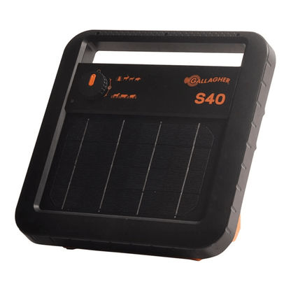 Gallagher S40 solar schrikdraadapparaat inclusief batterij (6 V - 10 Ah) - afrasteringsmateriaal