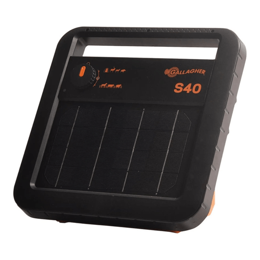 Gallagher S40 solar schrikdraadapparaat inclusief batterij (6 V - 10 Ah) - afrasteringsmateriaal