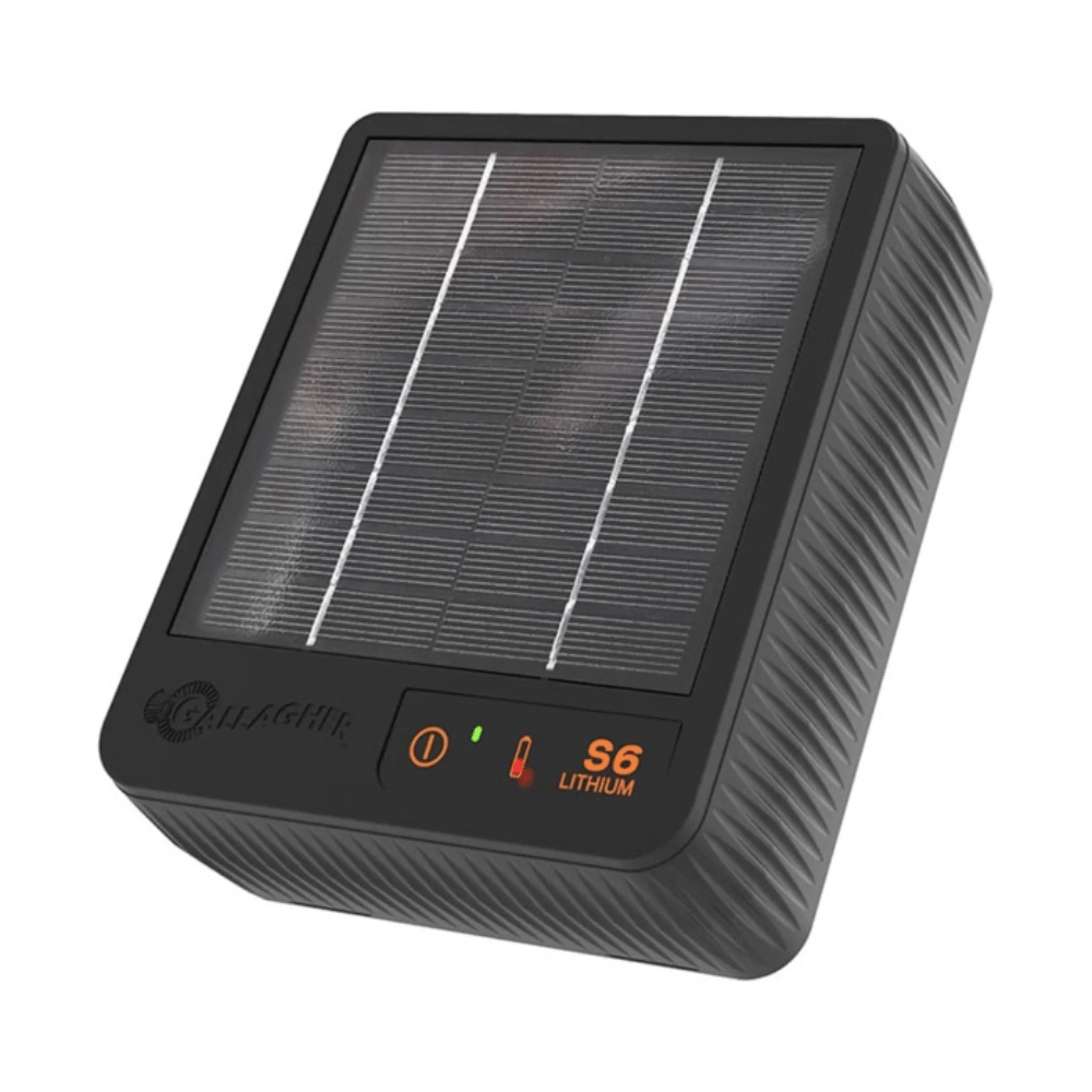 Gallagher S6 Solar schrikdraadapparaat incl. Lithium batterij (3.2 V - 6 Ah) - afrasteringsmateriaal