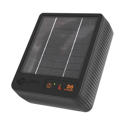 Gallagher S6 Solar schrikdraadapparaat incl. Lithium batterij (3.2 V - 6 Ah) - afrasteringsmateriaal