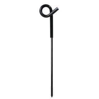 Krulstaart isolator groen/zwart 40 cm 8 mm 1 stuks - afrasteringsmateriaal
