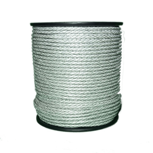 Schrikdraad wit - groen 200m 6mm - afrasteringsmateriaal