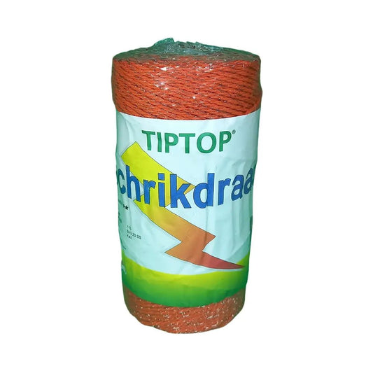 Tiptop schrikdraad oranje 200m 3mm - afrasteringsmateriaal